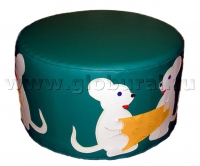 Пуфик «Мыши» (шелкография, ВИК) - «globural.ru» - Тихорецк