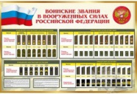 Стенд "Воинские звания в вооруженных силах российской федерации" - «globural.ru» - Тихорецк