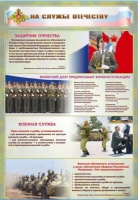 Стенд "На службе Отечеству" (вариант 1) - «globural.ru» - Тихорецк