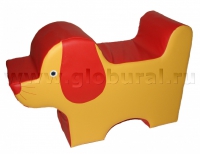 Напольная игрушка "Собака" с аппликацией (ВИК) - «globural.ru» - Тихорецк