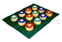 Коврик «Топ-Топ» (12 таблеток с геометрическими фигурами на липе + дно-коврик) - «globural.ru» - Тихорецк