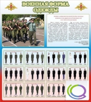 Стенд "Военная форма одежды (герб РФ)" - «globural.ru» - Тихорецк