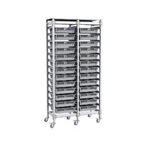 Стеллаж мобильный 2-х секционный для учебных наборов и цифровых лабораторных комплексов SenseDisc - «globural.ru» - Тихорецк