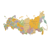 Административная карта России из дерева на стену "Родина моя" 900×511×30мм - «globural.ru» - Тихорецк