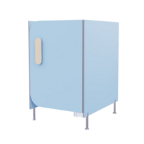 Гигиеническая кабинка из коллекции «НЕГА» (цвет голубой) - «globural.ru» - Тихорецк
