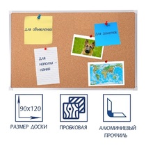 Доска пробковая 1200х900 - «globural.ru» - Тихорецк