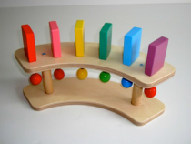 Тактильно-развивающая панель "Разноцветное домино" (3 домино, стартовая) - «globural.ru» - Тихорецк