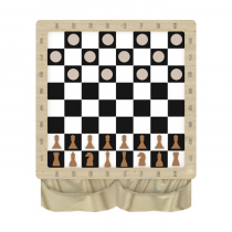 Настенная игра «2 в 1 шашки + шахматы» - «globural.ru» - Тихорецк