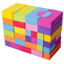 Конструктор мягкий 68 блоков - «globural.ru» - Тихорецк