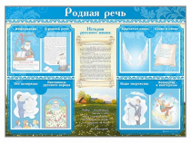 Стенд-уголок "Родная речь" - «globural.ru» - Тихорецк