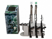 Учебно-тренировочный комплекс огневой подготовки "Стрелец-5" (массогабаритные макеты оружия 3 АК и 3 ПМ, металлический шкаф, сенсорный антивандальный монитор) - «globural.ru» - Тихорецк