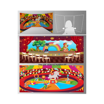 Стенд для сюжетно-ролевых игр 2-х сторонний (Цирк, театр) - «globural.ru» - Тихорецк