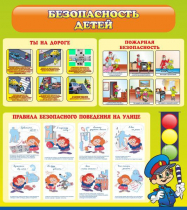 Стенд "Безопасность детей" (вариант 1) - «globural.ru» - Тихорецк