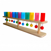 Тактильно-развивающая панель "Разноцветное домино" (настенный модуль, 12 домино) - «globural.ru» - Тихорецк