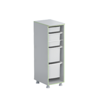 Стеллаж с лотками Робик 001 (серый) - «globural.ru» - Тихорецк