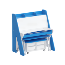 Набор мебели «Конструкторское бюро» (белый/синий) - «globural.ru» - Тихорецк