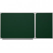 Меловая доска аудиторная двухэлементная магнитная зеленая полимерная - «globural.ru» - Тихорецк