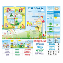 Стенд "Погода" с карманами для вставок - «globural.ru» - Тихорецк