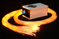 Пучок фибероптических волокон с боковым точечным свечением «Звёздный дождь» 200х2 м в комплекте с источником света - «globural.ru» - Тихорецк