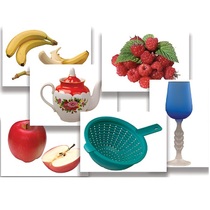 Набор предметных картинок "Фрукты, ягоды, орехи. Посуда" - «globural.ru» - Тихорецк