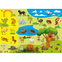 Тематическое поле-маршрутизатор «Зоопарк» для мини-робота Bee-Bot - «globural.ru» - Тихорецк