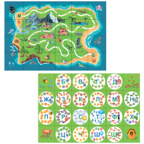 Тематическое поле-маршрутизатор «Остров/Слоги» для мини-робота Bee-Bot - «globural.ru» - Тихорецк