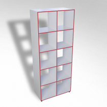 Шкаф открытый многосекционный ТР10 ЛДСП  - «globural.ru» - Тихорецк