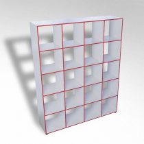 Шкаф открытый многосекционный ТР20 ЛДСП - «globural.ru» - Тихорецк