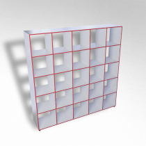 Шкаф открытый многосекционный ТР25 ЛДСП - «globural.ru» - Тихорецк