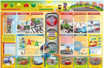 Стенд-уголок "Уголок безопасности дорожного движения" - для дошкольных учреждений - «globural.ru» - Тихорецк