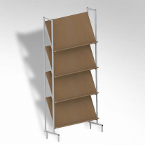 Стеллаж на металлокаркасе демонстрационный - «globural.ru» - Тихорецк