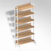  Стеллаж на металлокаркасе односторонний - «globural.ru» - Тихорецк