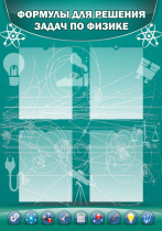 Стенд "Формулы для решения задач по физике" (вариант 3) - «globural.ru» - Тихорецк