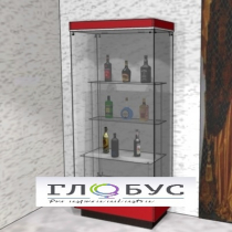 Витрина музейная с фризом и полками - «globural.ru» - Тихорецк