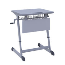 Парта одноместная Nomad V с полиуретановой кромкой регулируемая по высоте - «globural.ru» - Тихорецк