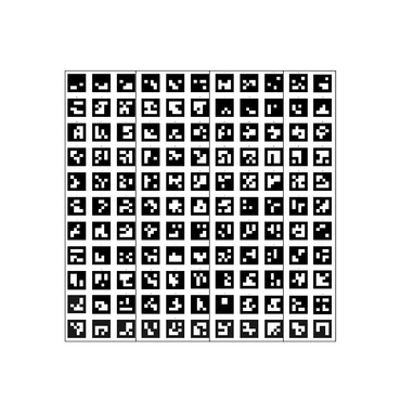 Поле aruco-меток, не бликующая поверхность 101 метка - «globural.ru» - Тихорецк