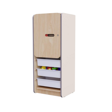 Закрытый шкаф с ящиками из коллекции мебели «НЕГА (цвет бежевый) - «globural.ru» - Тихорецк