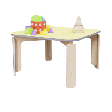 Квадратный растущий стол из коллекции «НЕГА» р.гр. 0-1 (цвет желтый) - «globural.ru» - Тихорецк