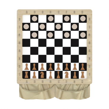 Настенная игра «2 в 1 шашки + шахматы» - «globural.ru» - Тихорецк