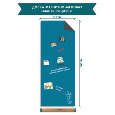 Магнитно-меловая доска/обои XL на самоклеящейся основе - «globural.ru» - Тихорецк