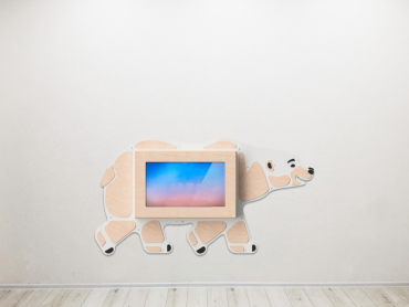 «Медведь» -Декоративная сенсорная панель 32" - «globural.ru» - Тихорецк