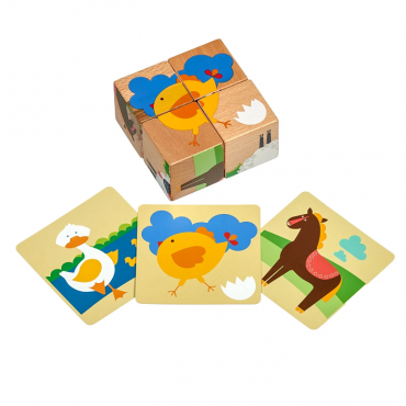 Деревянные кубики "Ферма" - «globural.ru» - Тихорецк