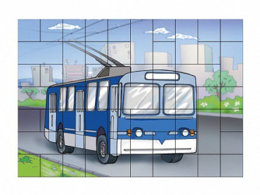Магниты-пазлы "Троллейбус" - «globural.ru» - Тихорецк