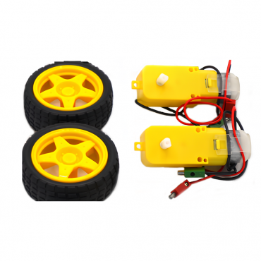 Двигатель постоянного тока с колесом на валу SNS-151 2 шт. - «globural.ru» - Тихорецк