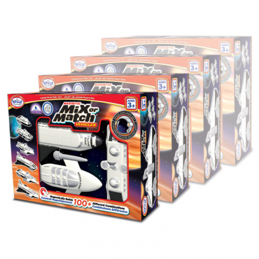 Магнитный конструктор Транспорт "Смешай и собери". Серия Космос Комплект на группу - «globural.ru» - Тихорецк