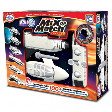 Магнитный конструктор Транспорт "Смешай и собери". Серия Космос   Стартовый набор - «globural.ru» - Тихорецк