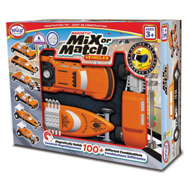 Магнитный конструктор Транспорт "Смешай и собери". Серия Гонка   Стартовый набор - «globural.ru» - Тихорецк