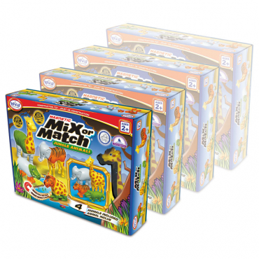 Магнитный конструктор "Смешай и собери" Животные . Комплект на группу - «globural.ru» - Тихорецк