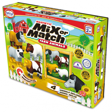 Магнитный конструктор "Смешай и собери". Животные фермы. Стартовый набор - «globural.ru» - Тихорецк