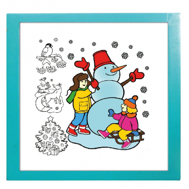 Настенный модуль «Раскраска - 75х75» - «globural.ru» - Тихорецк